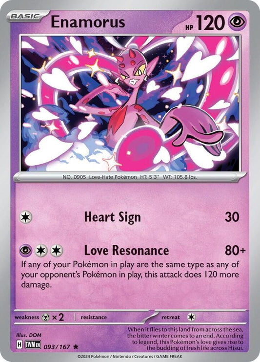 Enamorus - 093/167 093/167 Rare Twilight Masquerade Pokémon card