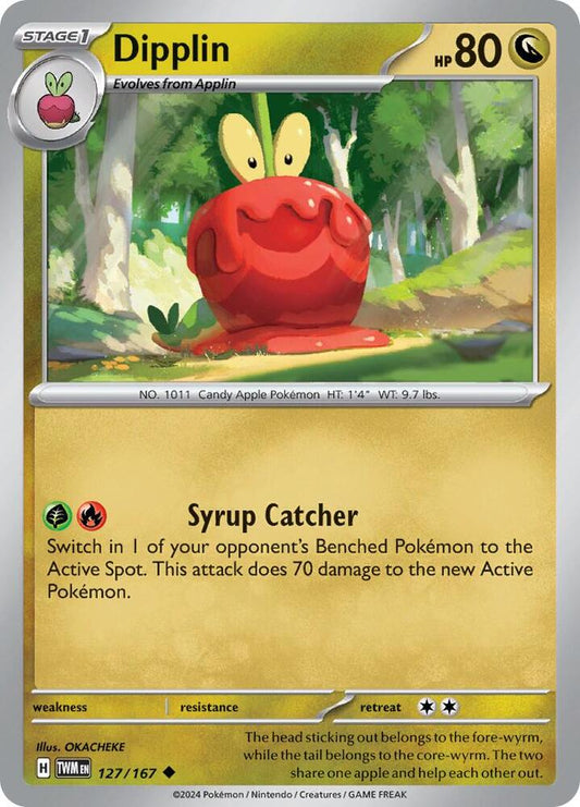 Dipplin - 127/167 127/167 Uncommon Twilight Masquerade Pokémon card