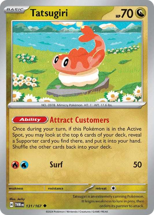 Tatsugiri - 131/167 131/167 Uncommon Twilight Masquerade Pokémon card