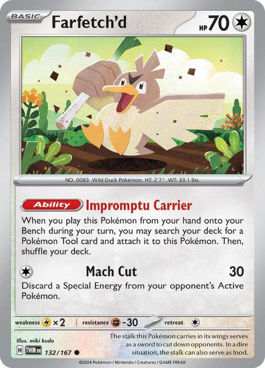 Farfetch'd - 132/167 Common SV06: Twilight Masquerade