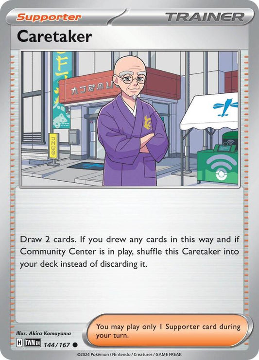 Caretaker - 144/167 144/167 Common Twilight Masquerade Pokémon card
