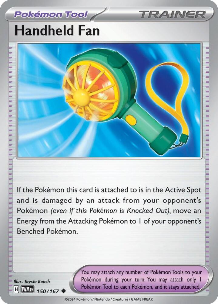 Handheld Fan 150/167 Uncommon Twilight Masquerade Pokémon card