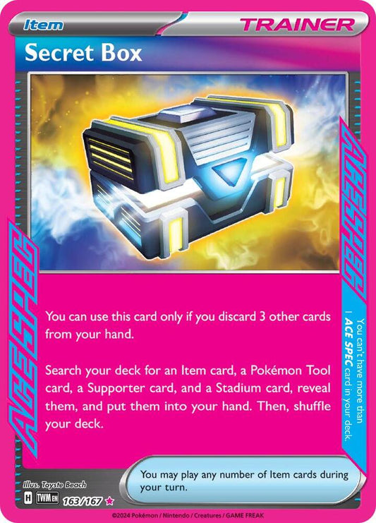 Secret Box 163/167 ACE SPEC Rare Twilight Masquerade Pokémon card