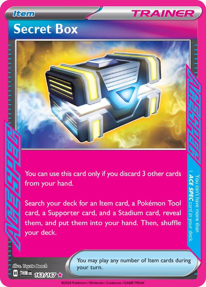 Secret Box 163/167 ACE SPEC Rare Twilight Masquerade Pokémon card