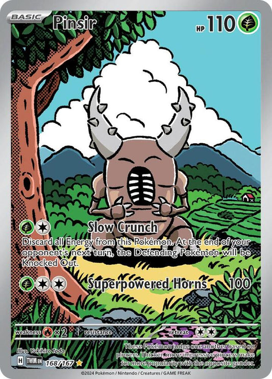 Pinsir - 168/167 168/167 Illustration Rare Twilight Masquerade Pokémon card
