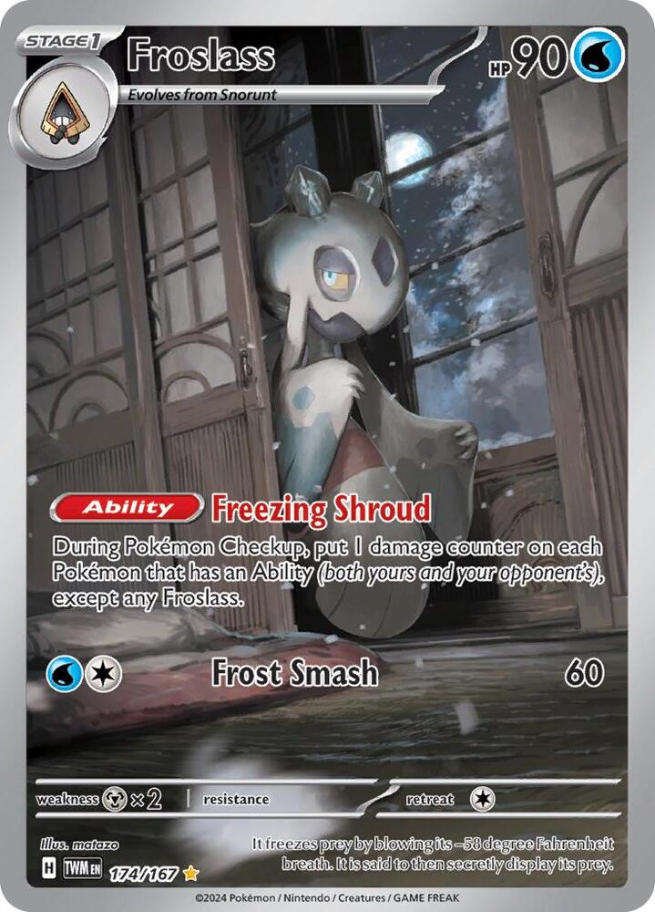 Froslass - 174/167 174/167 Illustration Rare Twilight Masquerade Pokémon card