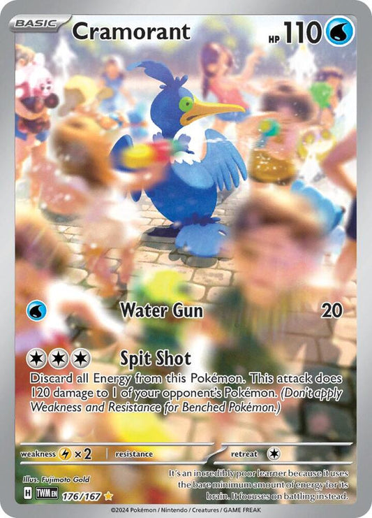 Cramorant - 176/167 176/167 Illustration Rare Twilight Masquerade Pokémon card