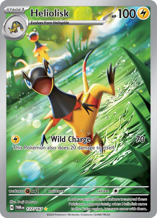 Heliolisk - 177/167 177/167 Illustration Rare Twilight Masquerade Pokémon card