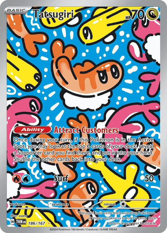 Tatsugiri - 186/167 Illustration Rare SV06: Twilight Masquerade