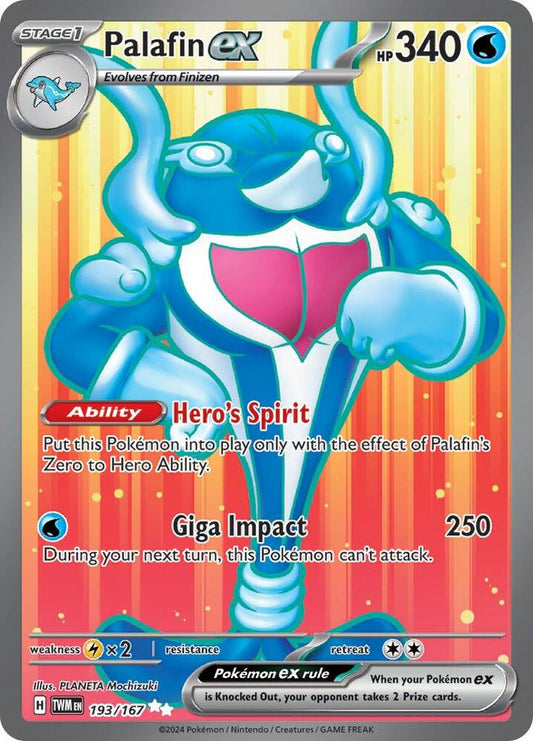 Palafin ex - 193/167 193/167 Ultra Rare Twilight Masquerade Pokémon card