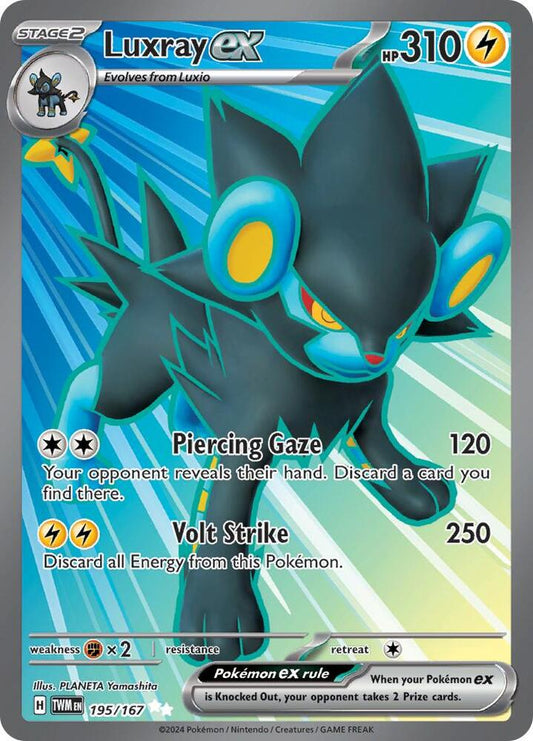 Luxray ex - 195/167 195/167 Ultra Rare Twilight Masquerade Pokémon card