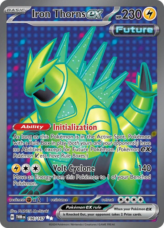 Iron Thorns ex - 196/167 196/167 Ultra Rare Twilight Masquerade Pokémon card