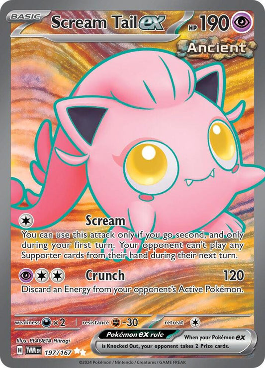 Scream Tail ex - 197/167 197/167 Ultra Rare Twilight Masquerade Pokémon card