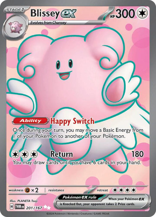 Blissey ex - 201/167 201/167 Ultra Rare Twilight Masquerade Pokémon card