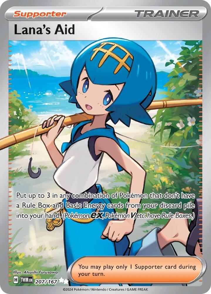 Lana's Aid - 207/167 207/167 Ultra Rare Twilight Masquerade Pokémon card