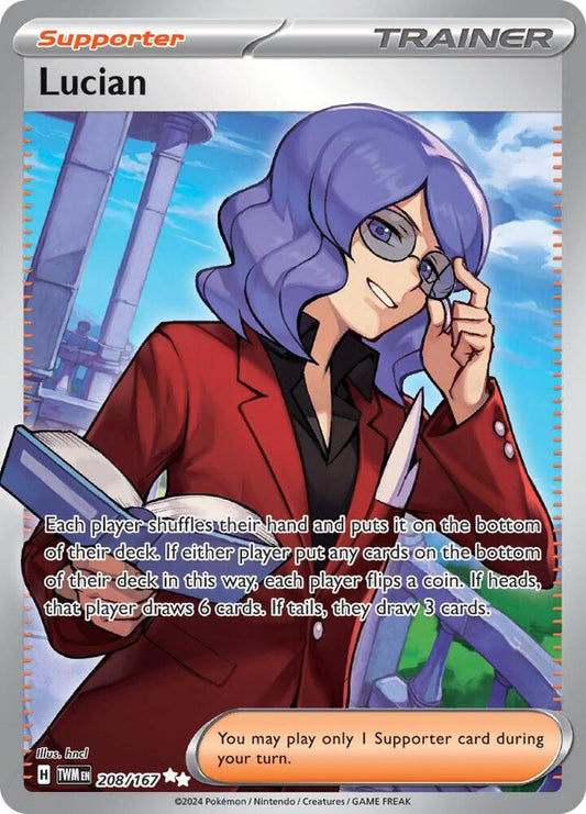 Lucian - 208/167 208/167 Ultra Rare Twilight Masquerade Pokémon card