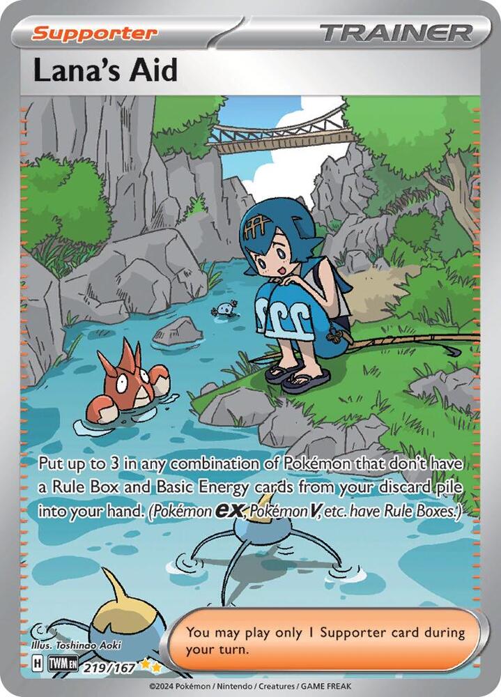 Lana's Aid - 219/167 219/167 Special Illustration Rare Twilight Masquerade Pokémon card