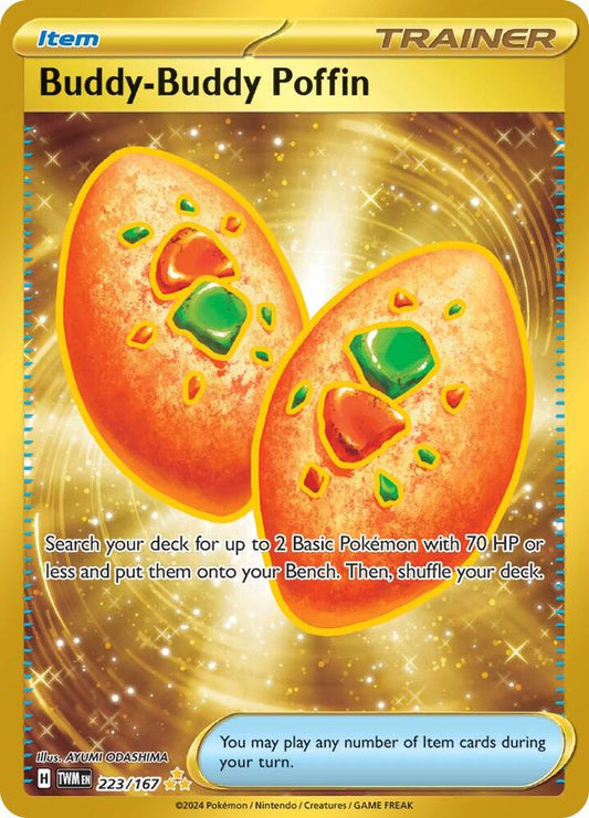 Buddy-Buddy Poffin 223/167 Hyper Rare Twilight Masquerade Pokémon card