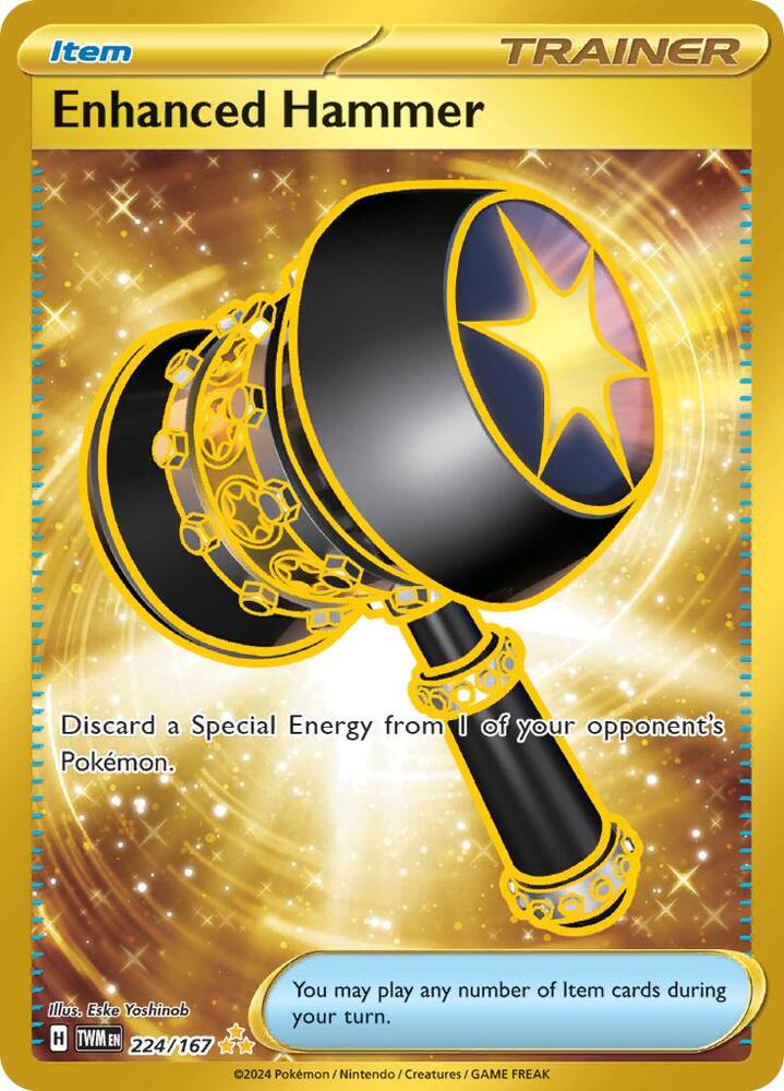 Enhanced Hammer - 224/167 224/167 Hyper Rare Twilight Masquerade Pokémon card