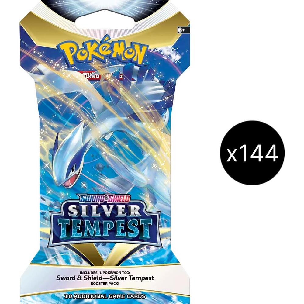Silver Tempest Sleeved Booster Pack Case - SWSH12: Silver Tempest