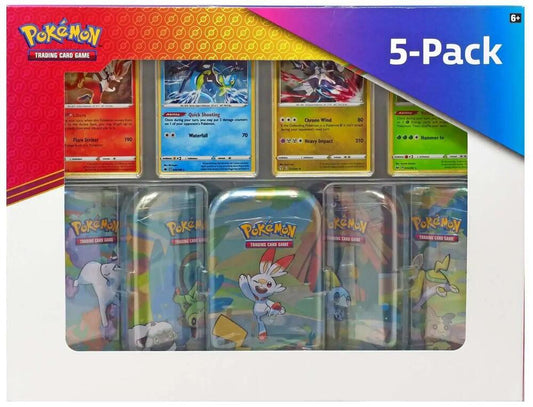Costco Galar Pals Mini Tins 5-Pack Miscellaneous Cards & Products Pokémon card
