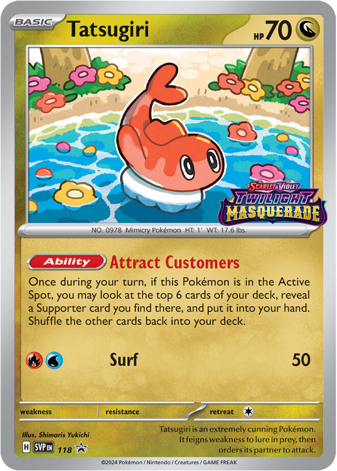 Tatsugiri - 118 118 Promo Scarlet & Violet Promo Cards Pokémon card