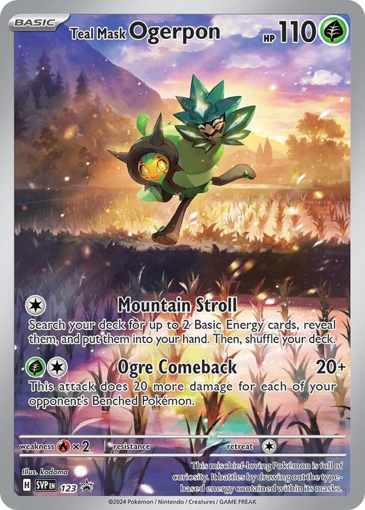 Teal Mask Ogerpon - 123 - 123 Promo SV: Scarlet & Violet Promo Cards