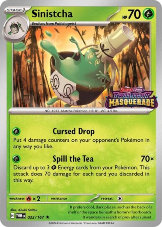 Sinistcha - 022/167 (Prerelease) 022/167 Promo Scarlet & Violet Promo Cards Pokémon card