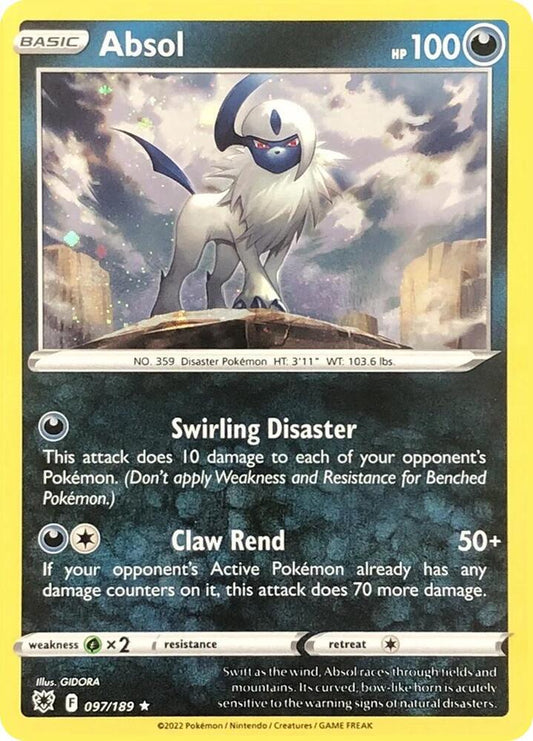 Absol - 097/189 (Cosmos Holo) 097/189 Rare Miscellaneous Cards & Products Pokémon card