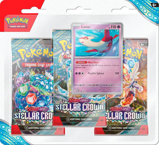 Stellar Crown 3 Pack Blisters [Latias] Pokémon card
