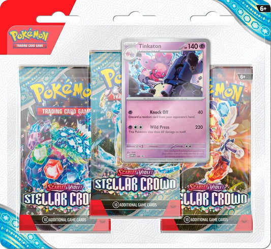 Stellar Crown 3 Pack Blisters [Tinkaton] Pokémon card