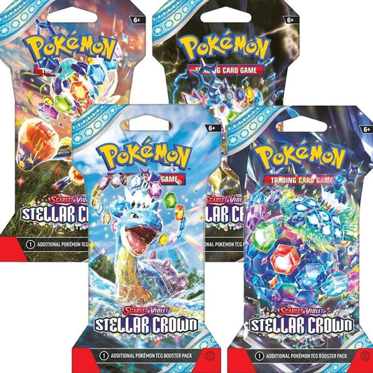 Stellar Crown Sleeved Booster Pack Art Bundle [Set of 4] Pokémon card