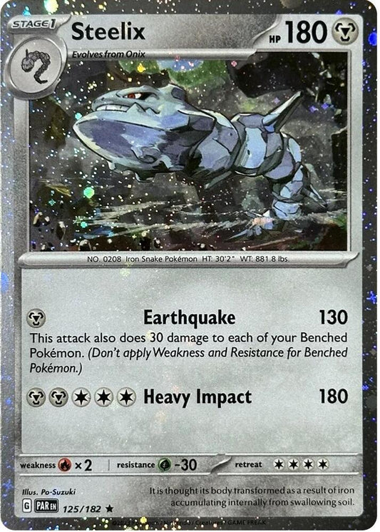 Steelix - 125/182 (Cosmos Holo) 125/182 Rare Miscellaneous Cards & Products Pokémon card