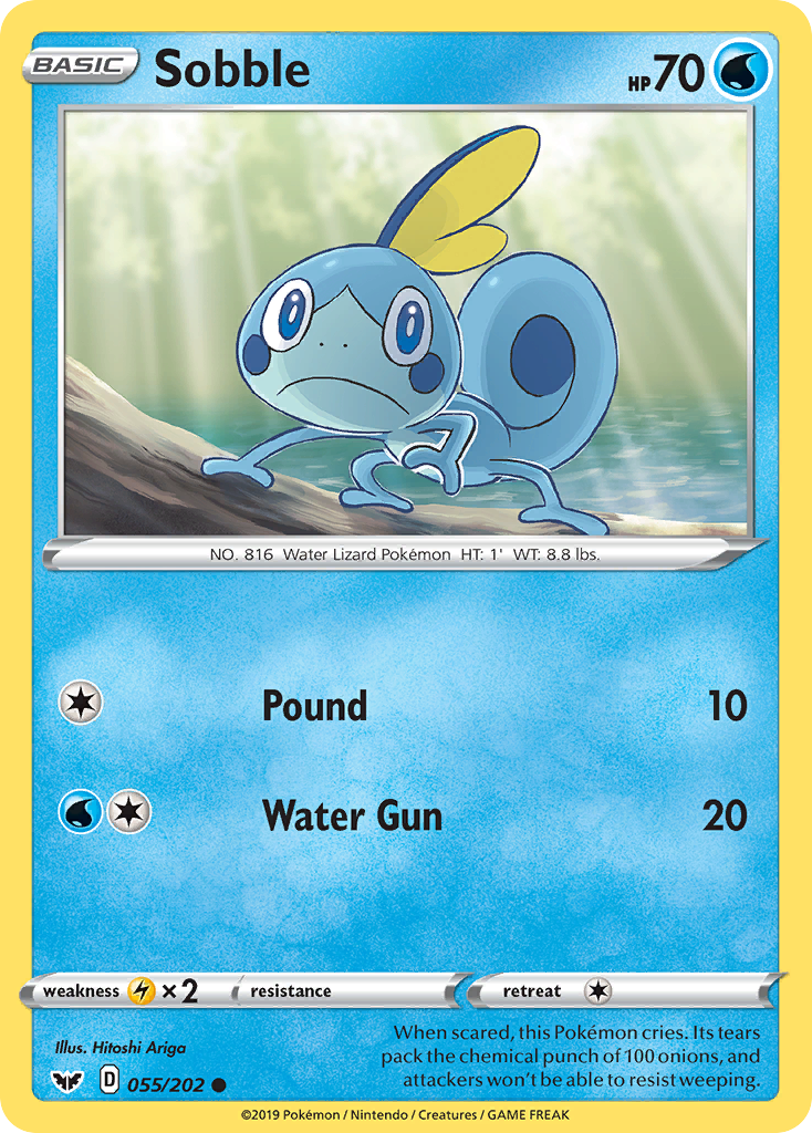 Sobble 055/202 Common Sword & Shield