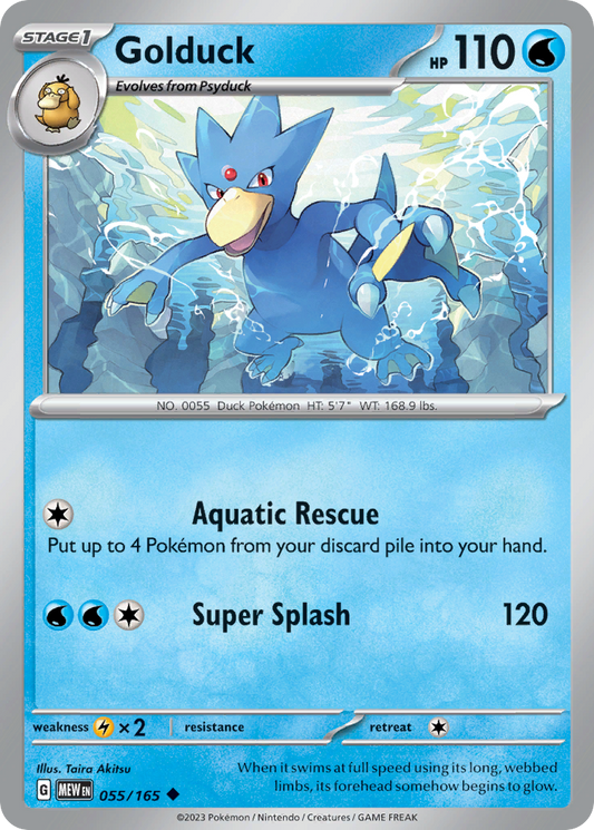 Golduck 055/165 Uncommon 151