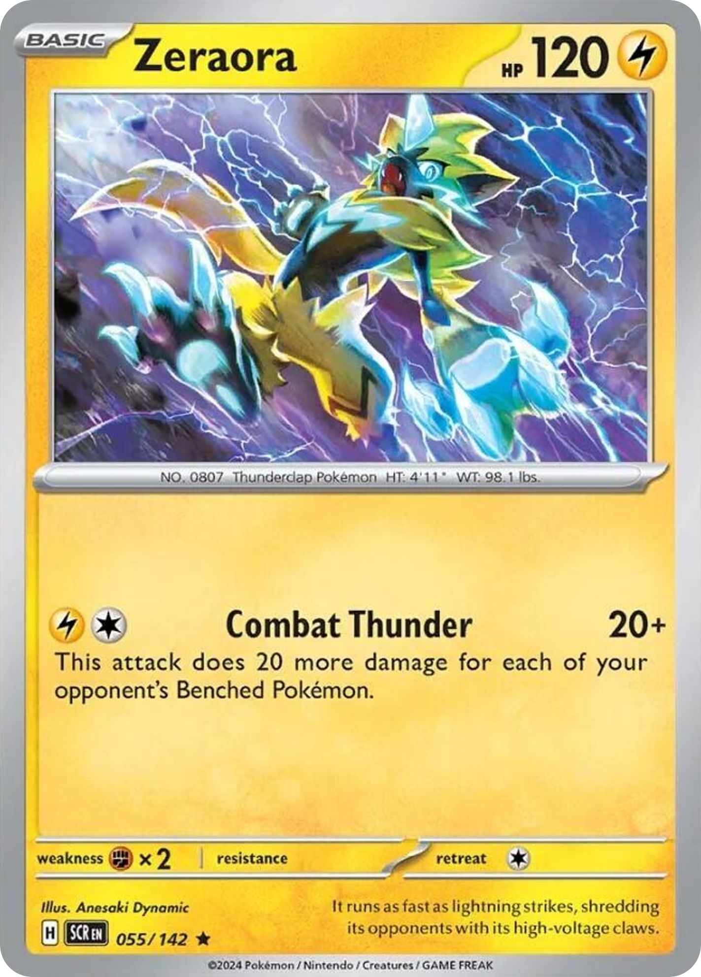 Zeraora 055/142 Rare Stellar Crown