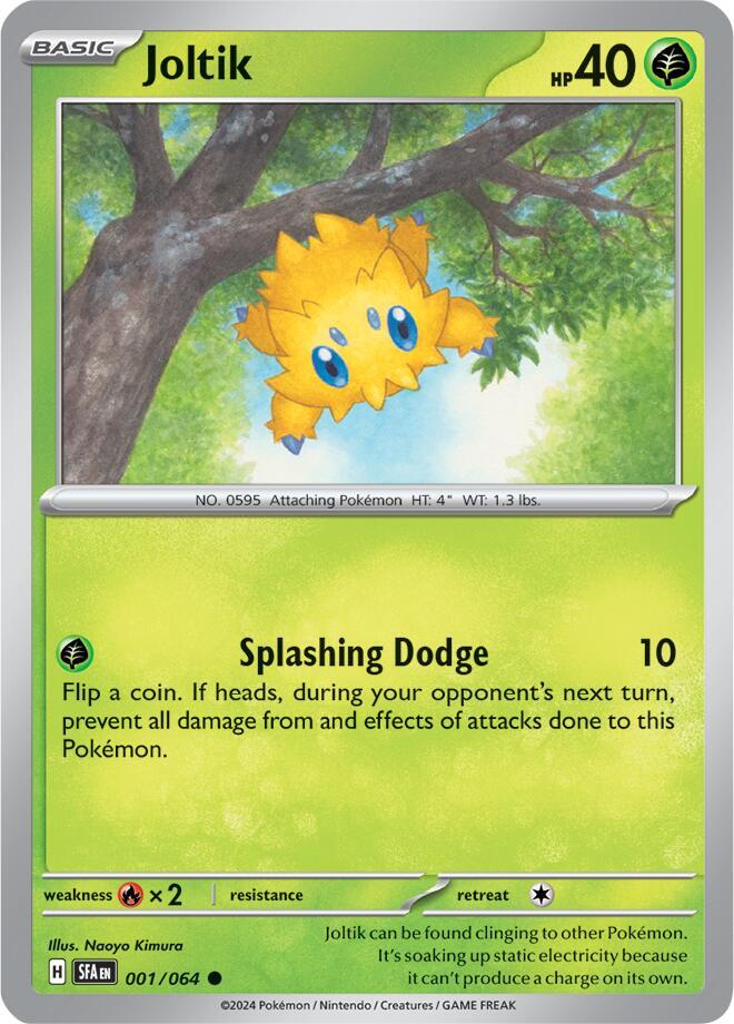 Joltik 001/064 Common Shrouded Fable Pokémon card