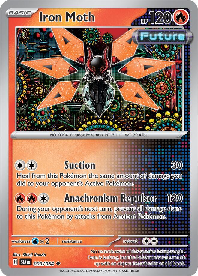 Iron Moth 009/064 Uncommon Shrouded Fable Pokémon card