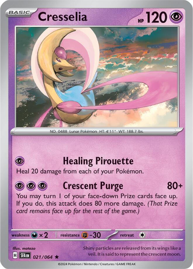 Cresselia - 021/064 021/064 Rare Shrouded Fable Pokémon card