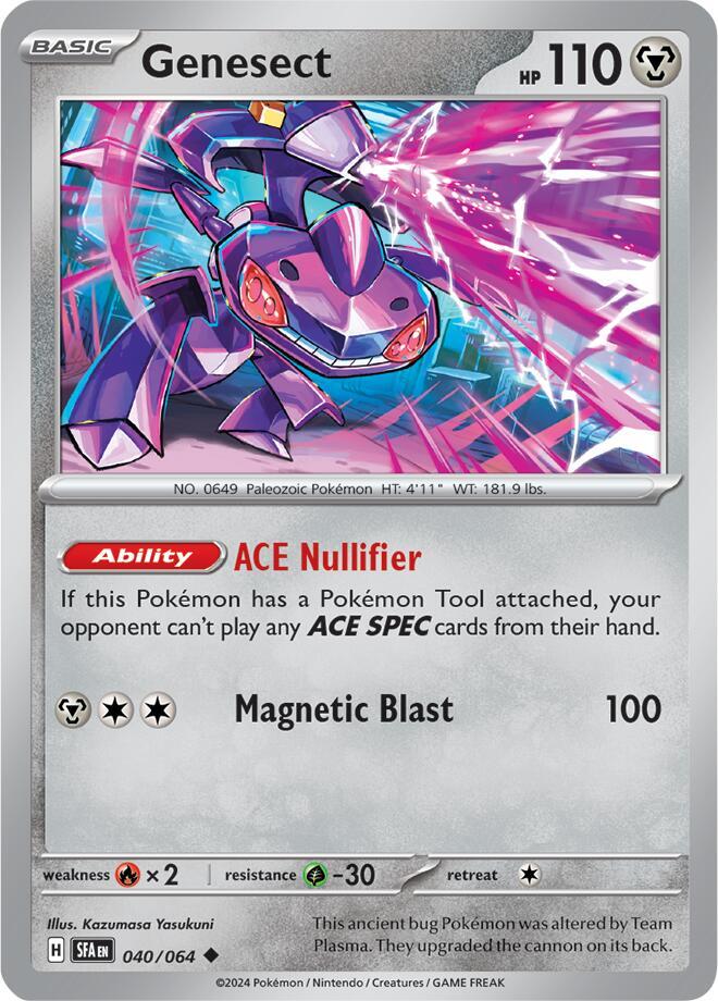 Genesect 040/064 Uncommon Shrouded Fable Pokémon card