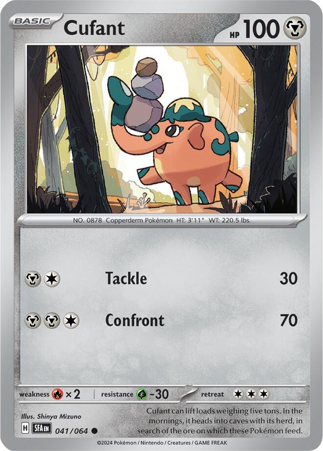 Cufant - 041/064 041/064 Common Shrouded Fable Pokémon card