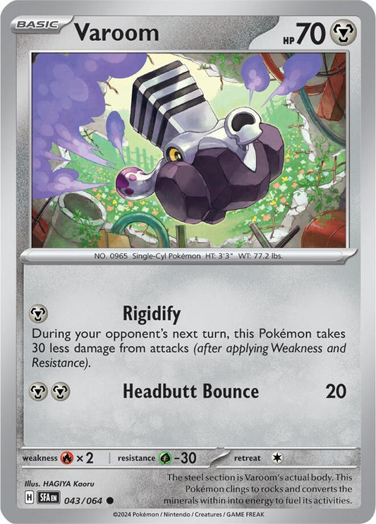 Varoom 043/064 Common Shrouded Fable Pokémon card