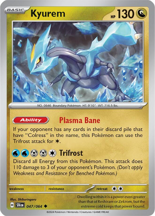 Kyurem 047/064 Uncommon Shrouded Fable Pokémon card