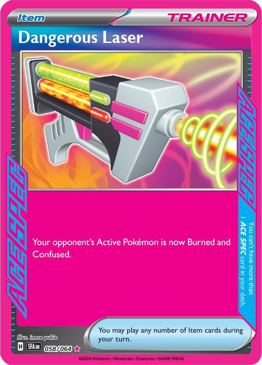 Dangerous Laser 058/064 ACE SPEC Rare Shrouded Fable Pokémon card