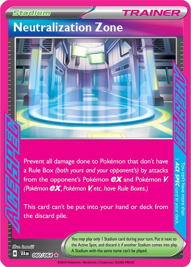 Neutralization Zone 060/064 ACE SPEC Rare Shrouded Fable Pokémon card