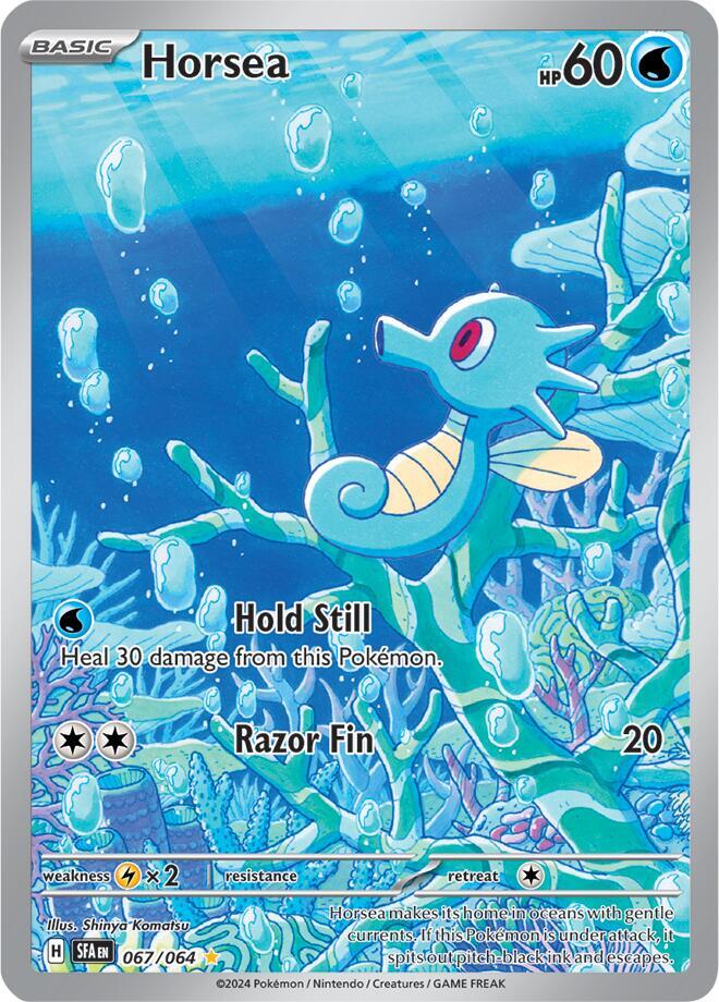 Horsea - 067/064 067/064 Illustration Rare Shrouded Fable Pokémon card