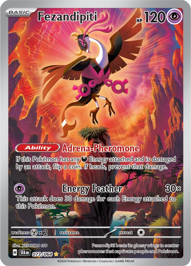 Fezandipiti 073/064 Illustration Rare Shrouded Fable Pokémon card