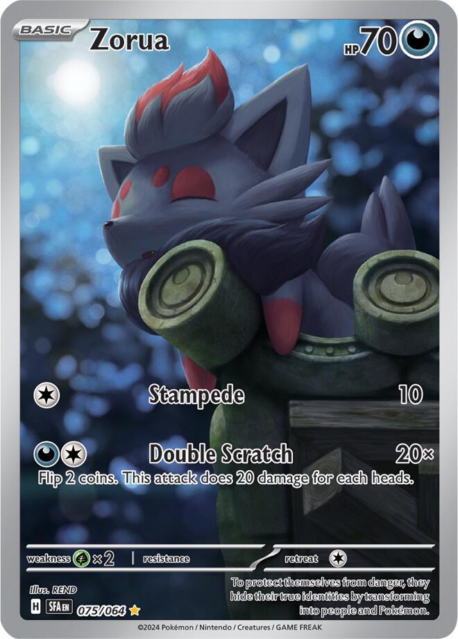 Zorua - 075/064 Illustration Rare SV: Shrouded Fable