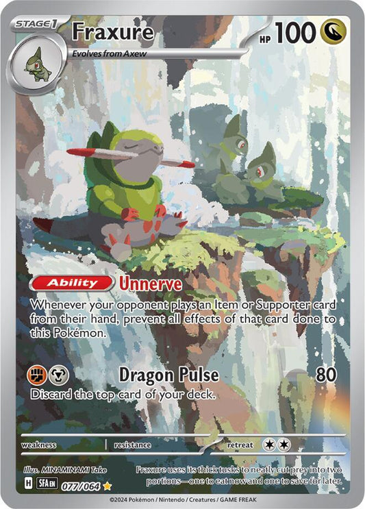 Fraxure - 077/064 077/064 Illustration Rare Shrouded Fable Pokémon card