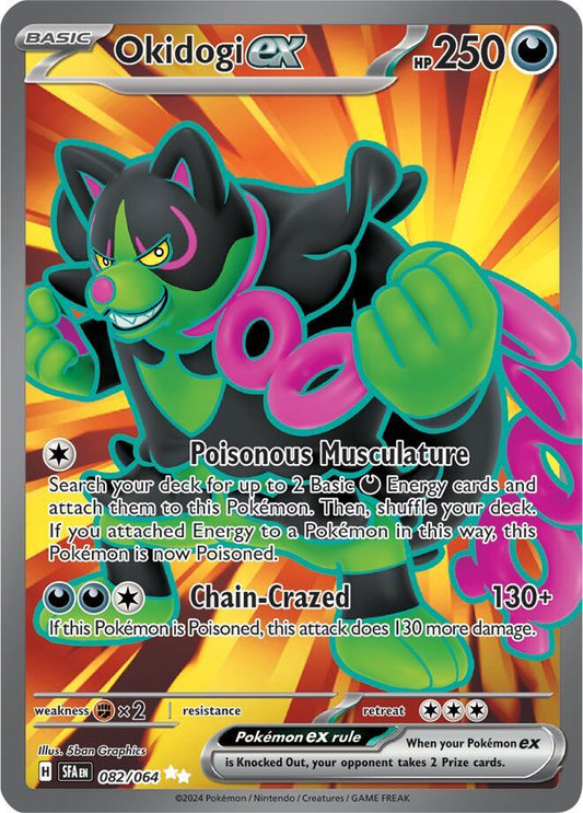 Okidogi ex - 082/064 082/064 Ultra Rare Shrouded Fable Pokémon card